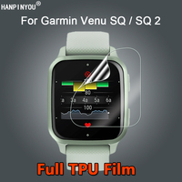 10Pcs For Garmin Venu SQ 2 SQ2 Music Smart Watch Ultra Clear Slim Repairable Soft TPU Film Screen Protector -Not Tempered Glass