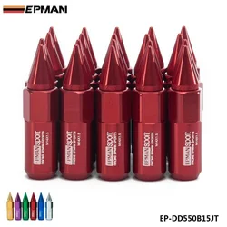 20Pcs Set M14X1.5 Spiked Extended 60MM Aluminum Tuner Lug Nuts Wheels/Rims EP-DD550B15JT