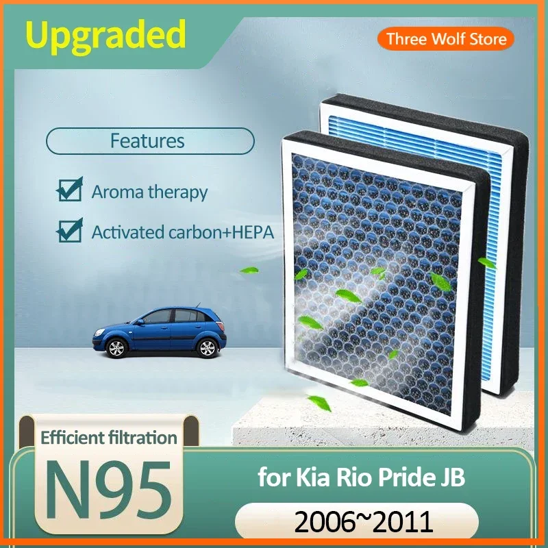 

Activated Carbon Air Filter for Kia Rio JB Kia Pride MK2 2006 2007 2008 2009 2010 2011 97133-2E210 Accessories Auto Parts Tools