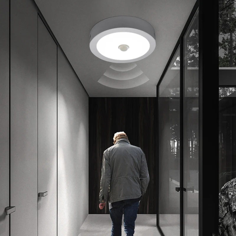 

Светильник Потолочный с датчиком движения, 6/12/18 Вт, 110 В, 220 В