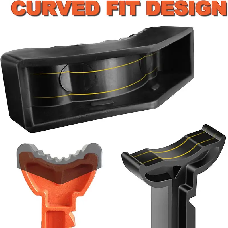 Soporte de gato de elevación ranurado para coche, almohadilla de goma, adaptador de suelo, almohadillas de reparación de agarre de riel, herramientas universales de elevación de pellizco de 6 toneladas, marco de seguridad, 2 uds.