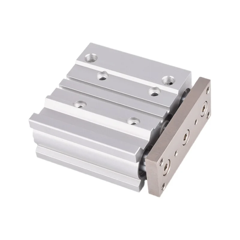 Cilindro Jmgpm Cilindro compatto con asta di guida Cilindro con cuscinetto scorrevole Diametro 12/16/20/25/32/40mm Corsa 10 20 25 30 50 100 150 200mm