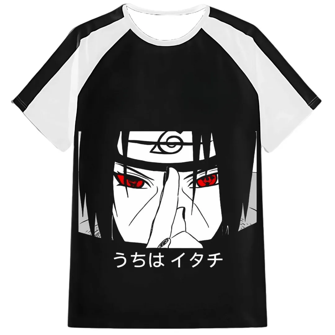 

2025 Новый бестселлер, японский мультфильм, аниме Наруто, повседневная и модная футболка для детей и взрослых, впитывающая пот и свободная