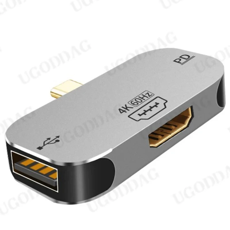 3 in 1 USB Hub Type C to HDMI-compatible Adapter PD Fast Charging USB-C Docking Station for Macbook Pro USB converter 4K 60Hz
