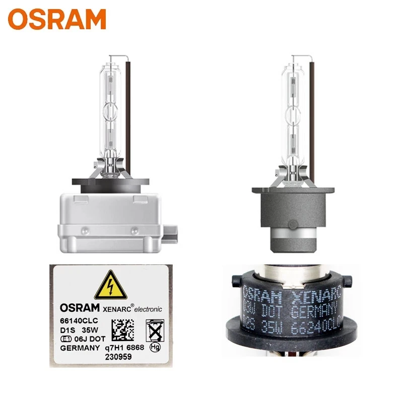 

OSRAM D1S Xenon HID CLASSIC D2S D3S D4S Стандартные лампы 66140 66240 66340 66440 CLC Оригинальные автомобильные фары Теплый белый свет 1 шт. 4200K