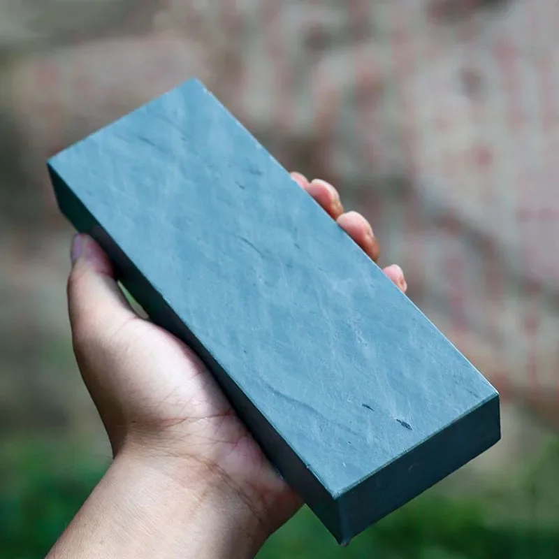 Manual Natural Whetstone Easy Pulping Kitchen Tools Pure Natural Household Guard Knife Blue Sand Knife Sharpening Stone Durable