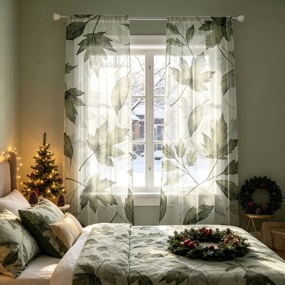 قطعتان من ستائر الخريف، بتصميم - مراجعة Curtain Rods وسعره