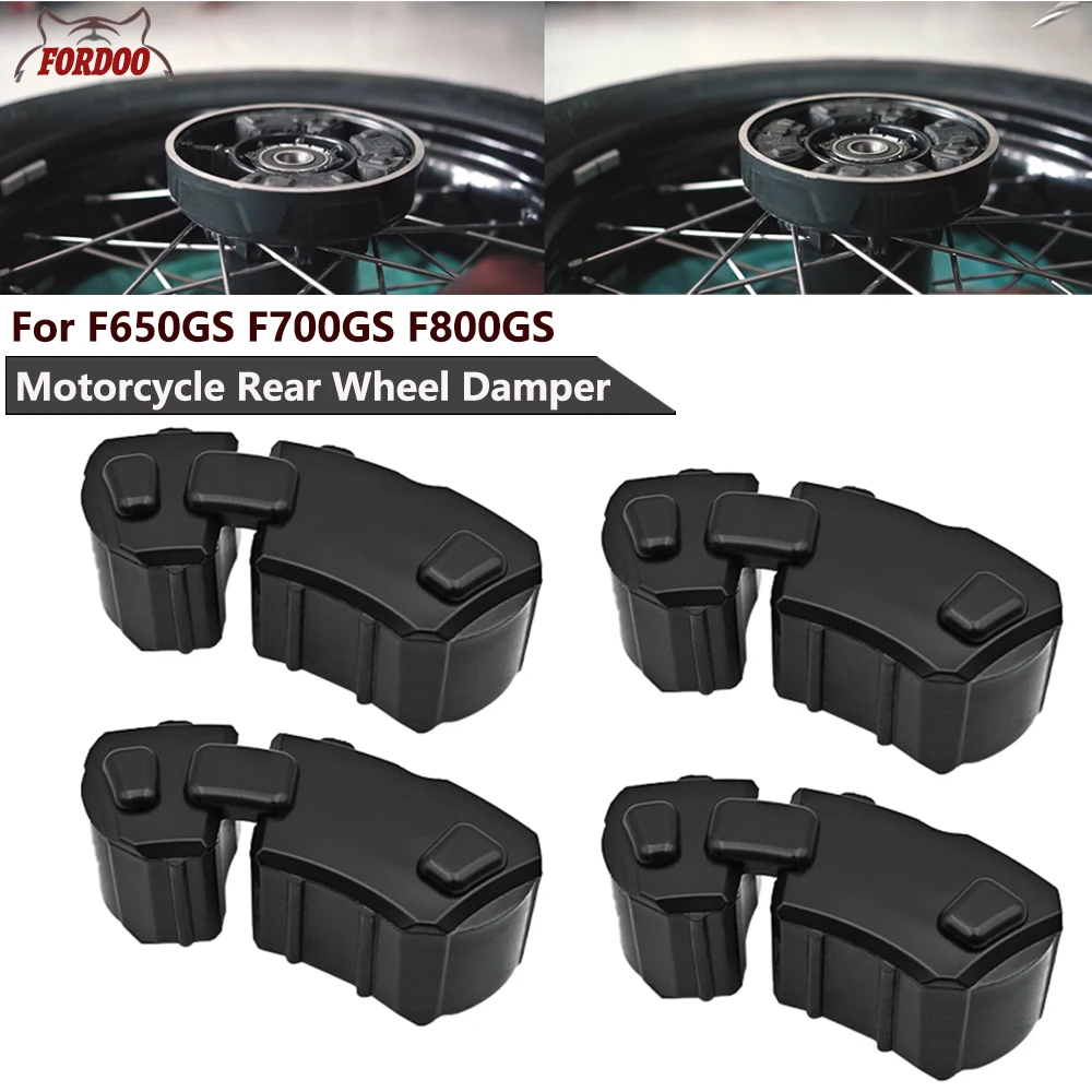 Do BMW F650GS 2008-2018 F700GS 2013-2017 F800GS ADV 2008-2017 Zestaw gumowych buforów zębatki motocyklowej, tłumika tylnego koła