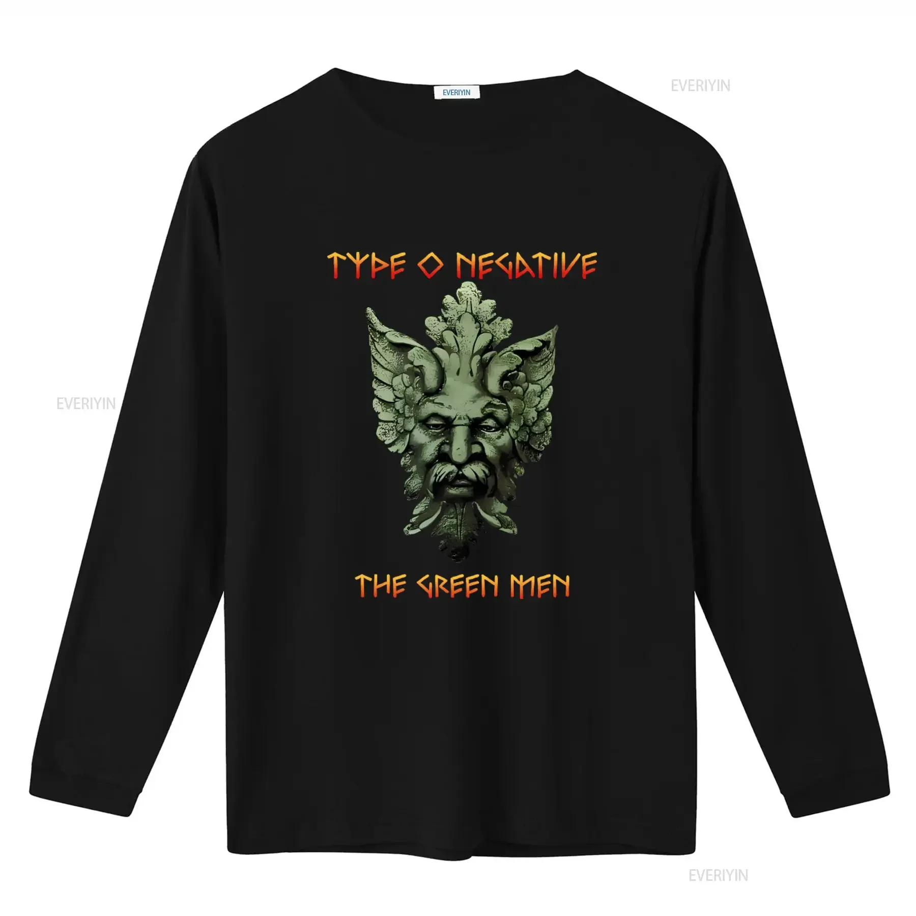 Type O Negative Brand New Large T Shirt with Green Man Design 2 Sided vintage Washed Stylish Versatile Stretched homme graphic