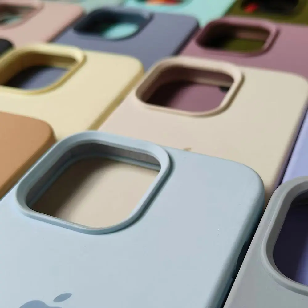 Оригинальный официальный силиконовый чехол для iPhone 17 16 13 15 14 Pro Apple чехол для iPhone 17 ProMax 13 14 16 15 Pro Max Cover