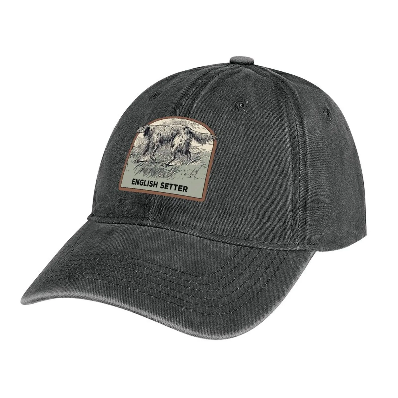 Dog English Setter illustration Cowboy Hat Brand Man cap Designer Hat Female Men's