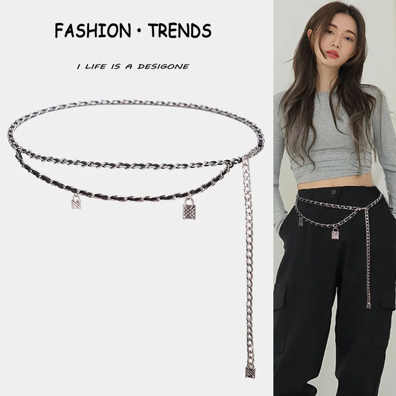 

Xiaoxiangfeng Waist Chain Women's Skirt Metal High-end Decorative Suit Sweater Chain Belt Trouser Chain Accessories New