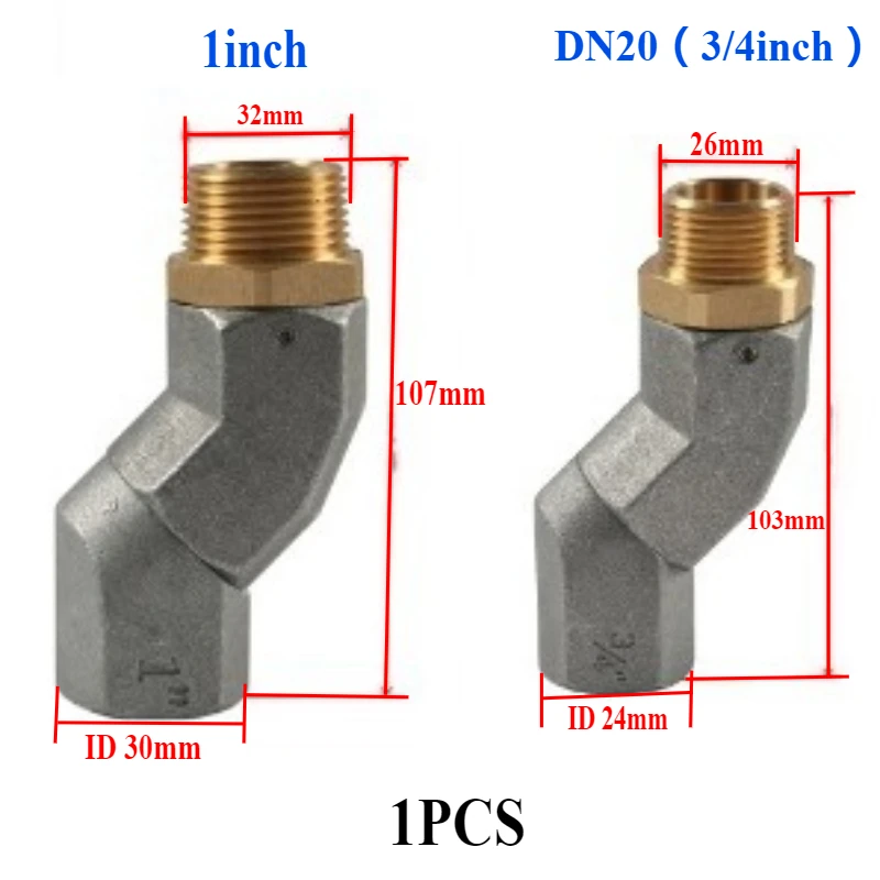 

1 шт. 3/4 "1" поворотный разъем топливного шланга NPT 360 вращающаяся многофункциональная насадка для системы насоса шланга перекачки топлива