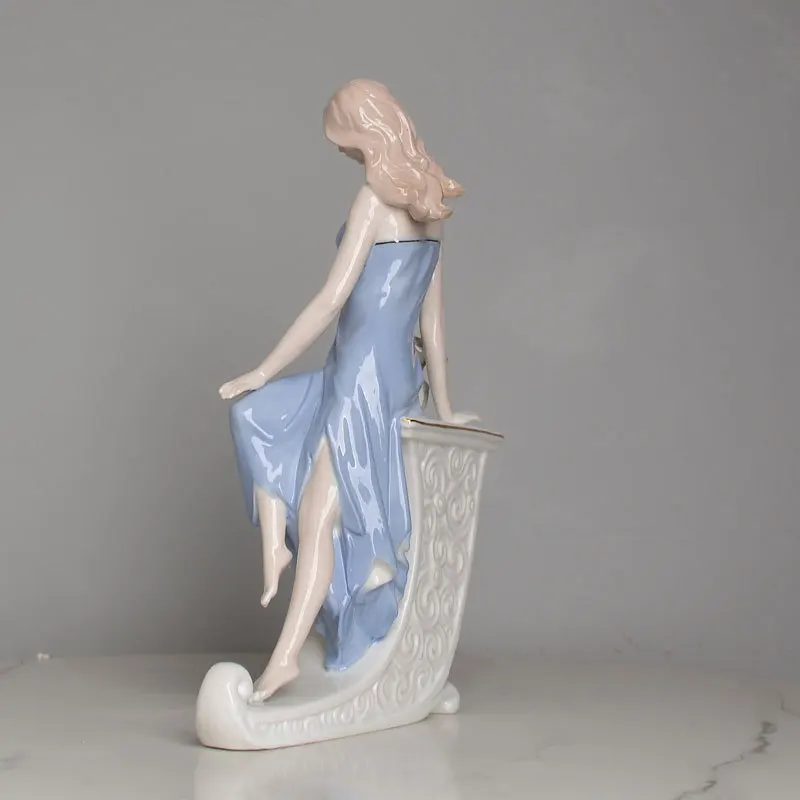 Light luxury handmade ceramics creative simple girl bedroom room gift European Western decoration ornaments view 3