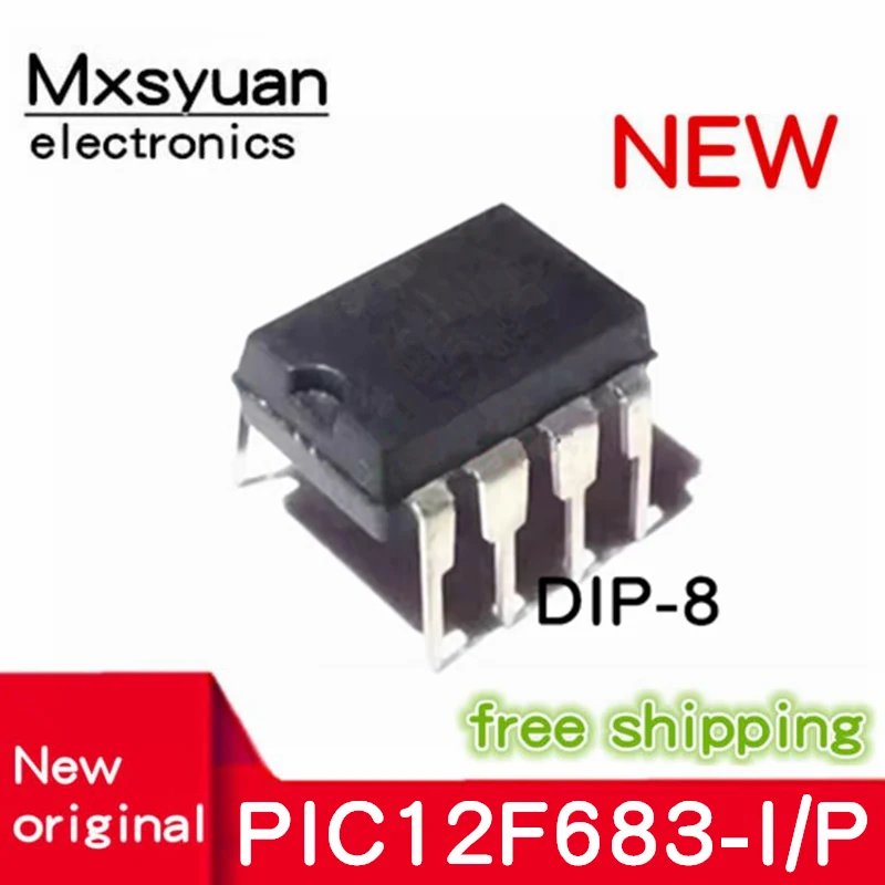 10PCS ~ 50 ชิ้น/ล็อต PIC12F683-I/P PIC12F683 12F683 DIP8 100% ใหม่เดิม
