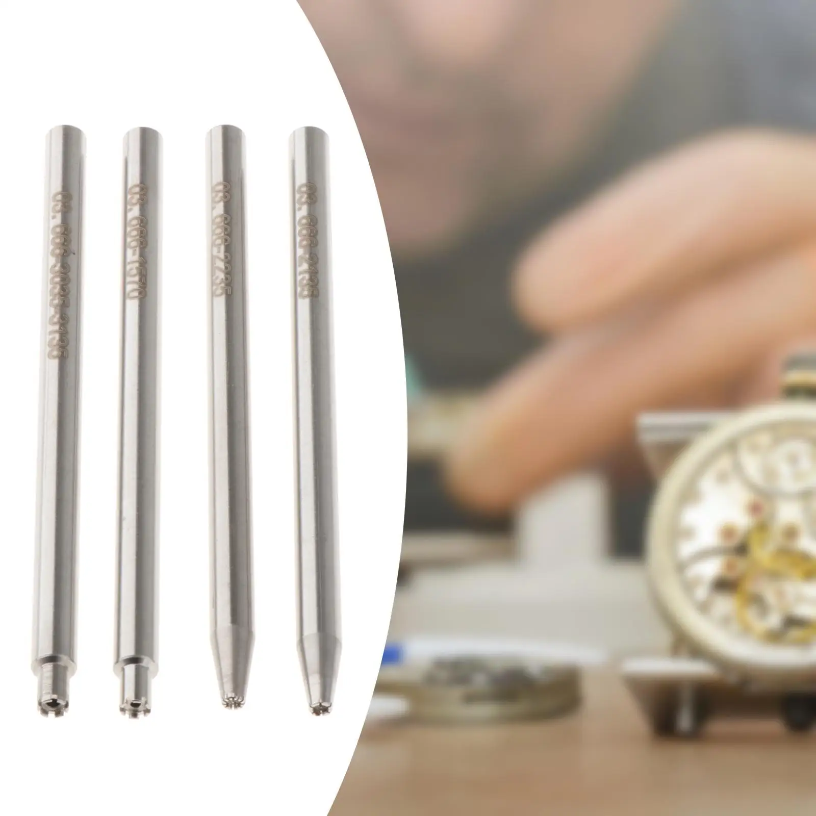 4Pcs Watch Oscillating Rotor Weight Axle Punch Set Clock Digital Electronics