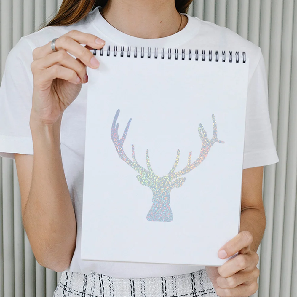 

Holographic Pet Sticker Paper Waterproof Sunproof Smooth Surface For Diy Scrapbook Decor Laptop Window Adhesive Film