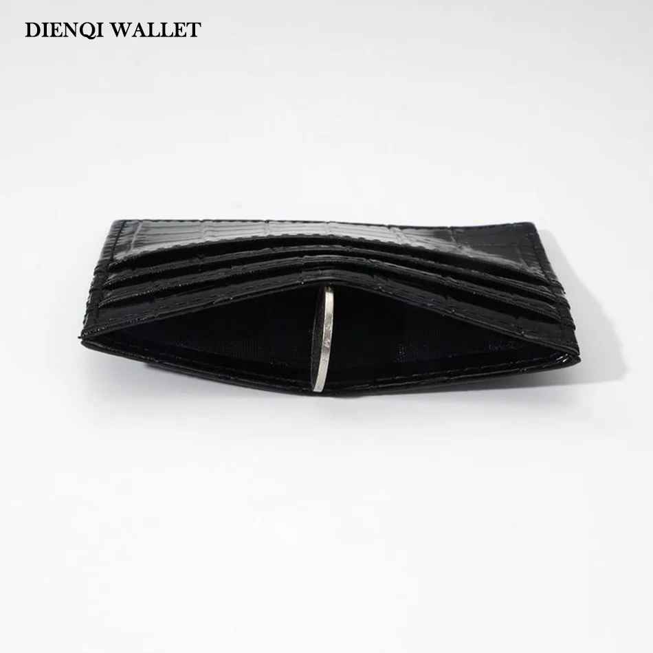 Women's Simple Plain Crocodile Pattern Wallet Casual Slim Wallet Minimalist Cardholder Multi-slot Card Holder for Women & Girls
