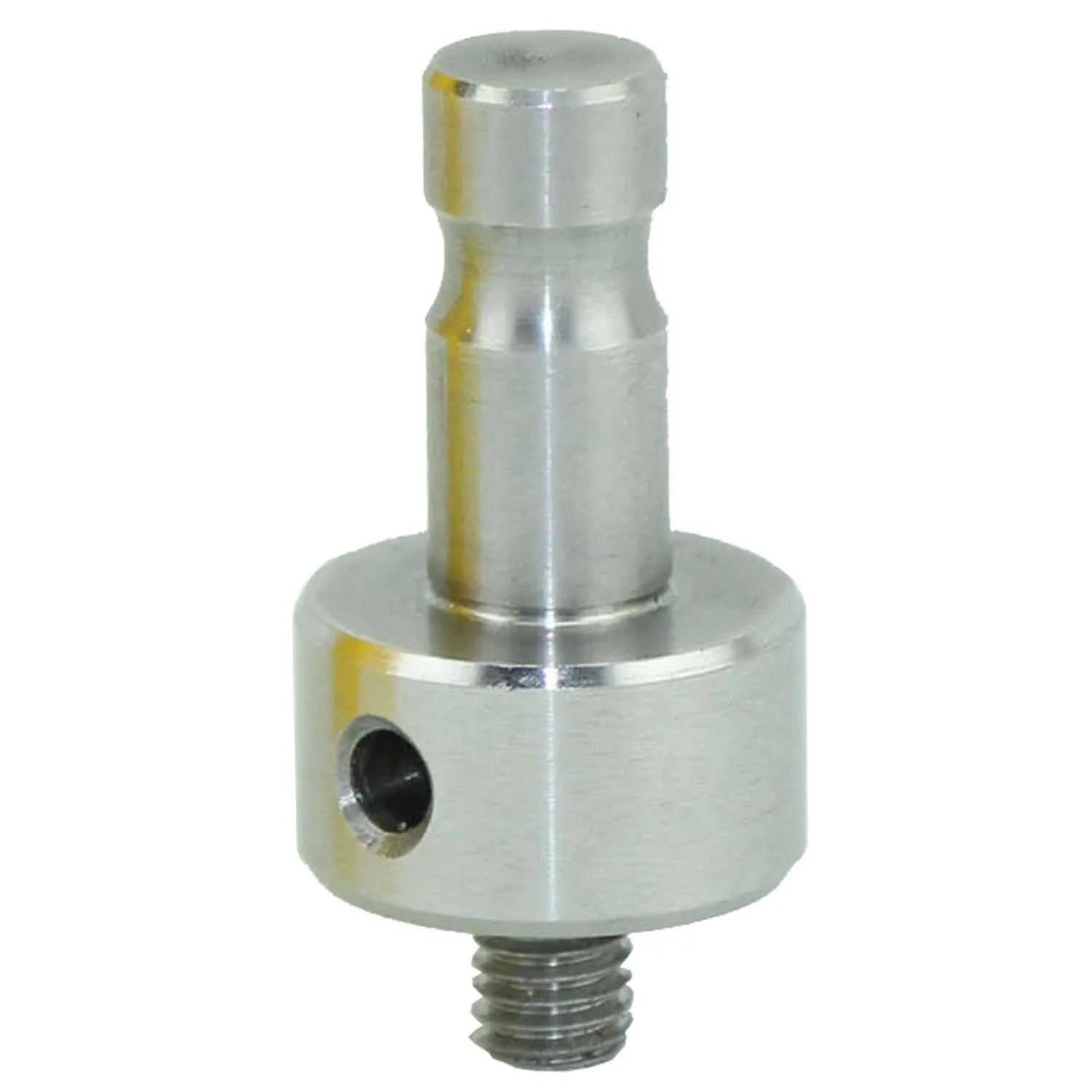 Adaptador de aço inoxidável estilo suíço (diâmetro 12mm) com rosca macho M8, adaptador M8-Snap-on prismas plug plug para parafusos de parede