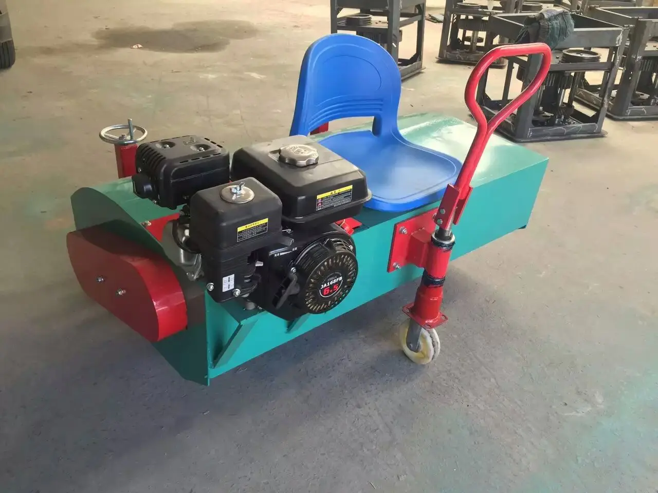 Small Portable Gasoline Seat-driven Artificial Lawn Plastic Grass Combing Machine For  Artificial Turf Golf Course Brush Grass