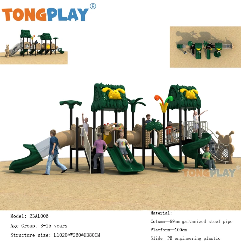 Medium-sized forest series best-selling outdoor slide baby high-quality factory equipment children's outdoor playground