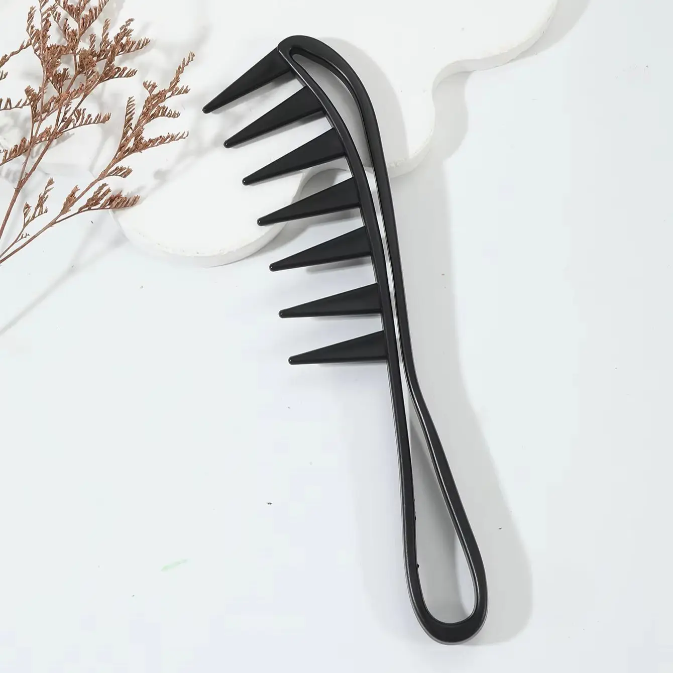 

Wide toothed comb,professional salon African coarse comb,anti-static hairdressing tool For Hair Accessories