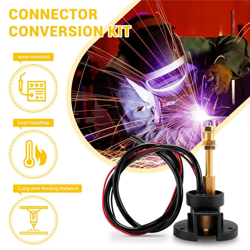 

Central Connector Conversion Set MIG/ Welder Euro Connector Central Adaptor-[97Lemons]