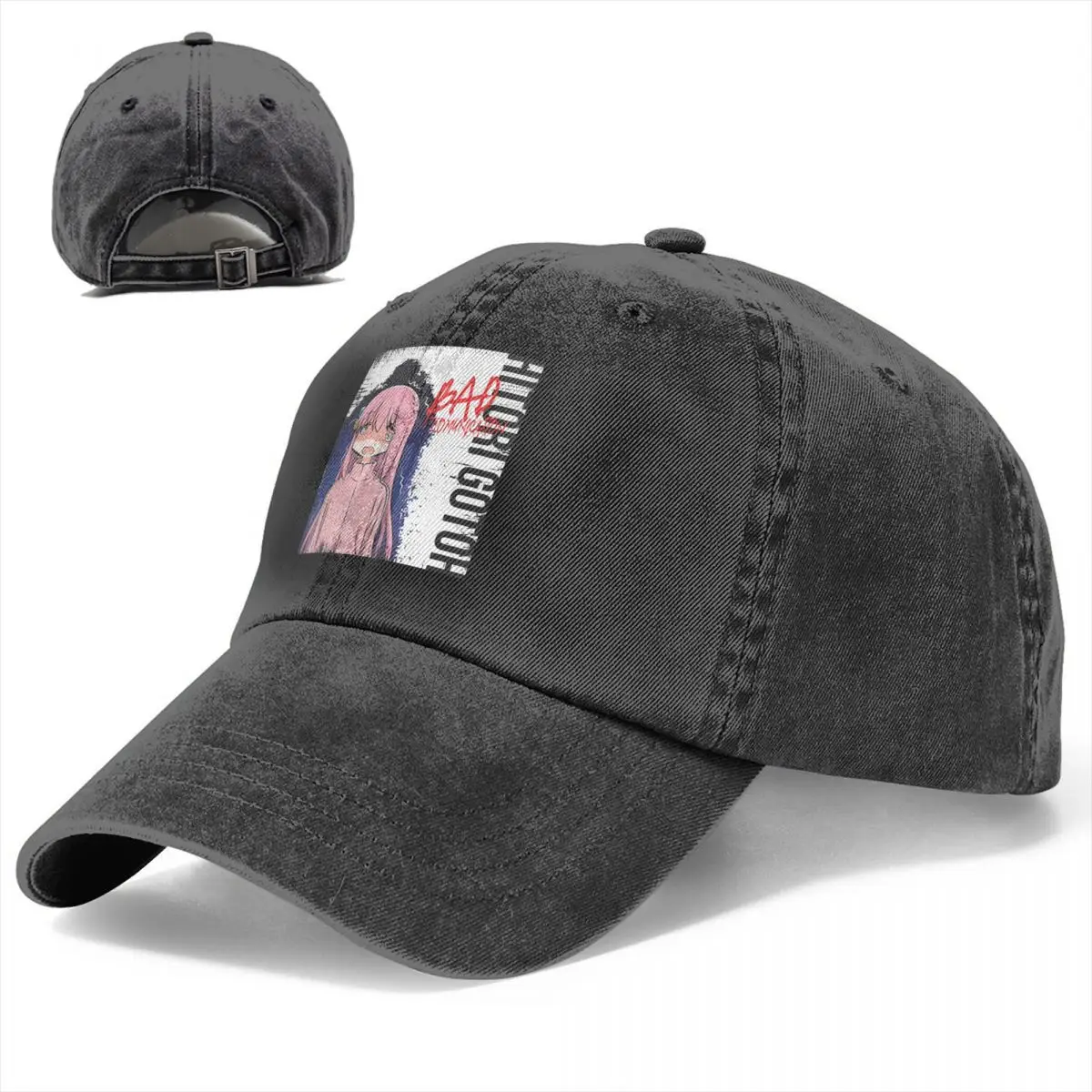 BOCCHI THE ROCK Multicolor Hat Peaked Women's Cap BAD COMUNICATION (GRUNGE STYLE) Personalized Visor Protection Hats