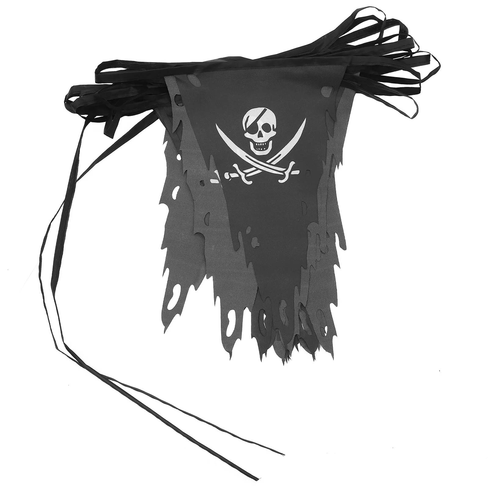 Pirate Decorations Party Halloween Banner Pirate Skull Banner Triangle Flags Banner Pirate Theme Birthday  Banner decor