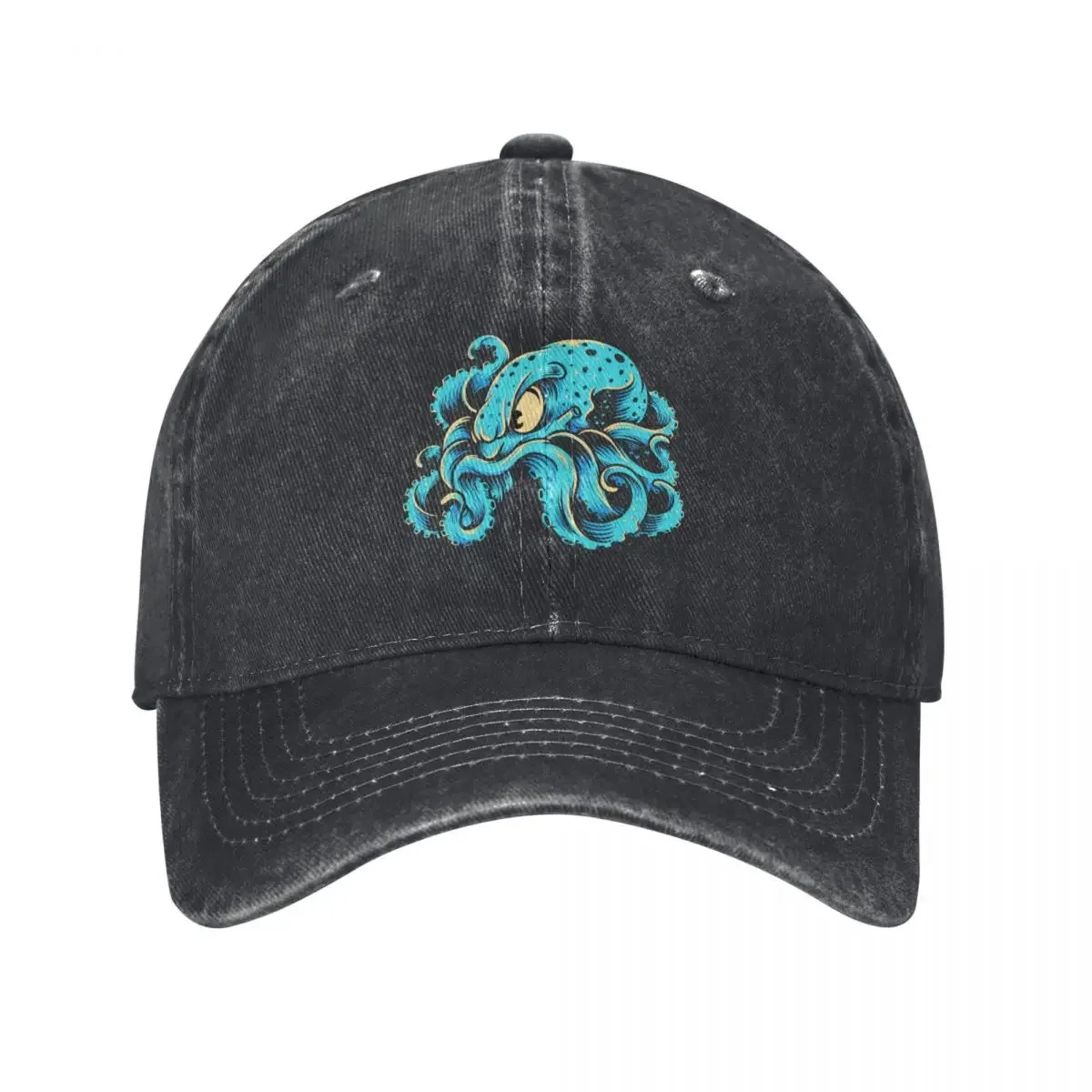 

Furious Blue Kraken Baseball Cap dad hat derby hat Beach Women's Hats 2024 Men's