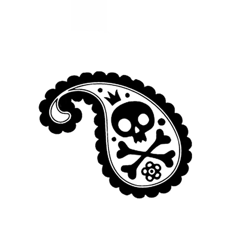 

Car Stickers Cute Cartoon Skull PVC Car Decoration Accessories Stickers Creative Waterproof Sunscreen Black/white,14cm*12cm