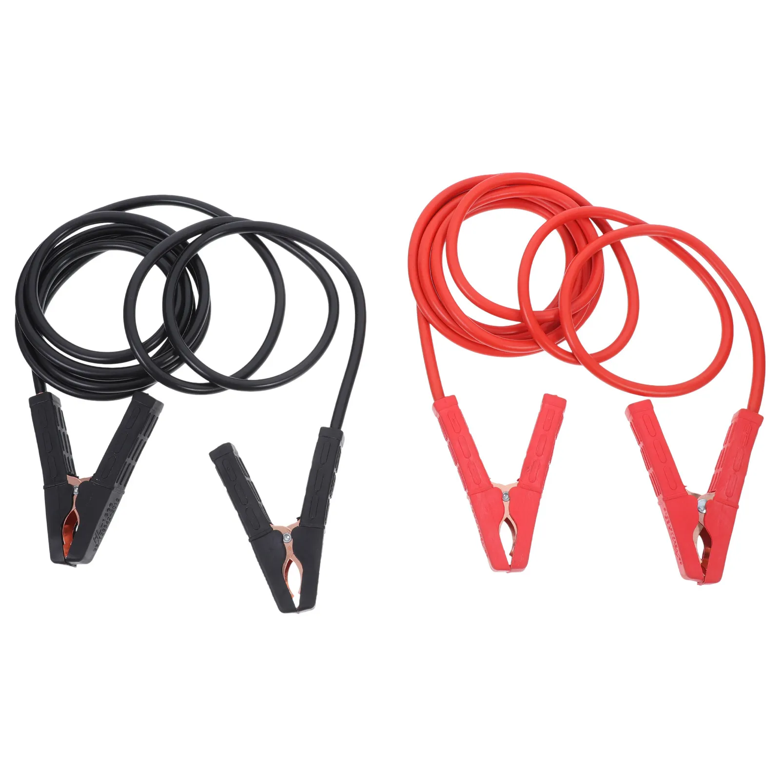 2Pcs Heavy Duty Automotive Battery Jumper Cables Booster Clamps Emergency Power Charging Car Suv Truck Extra Long