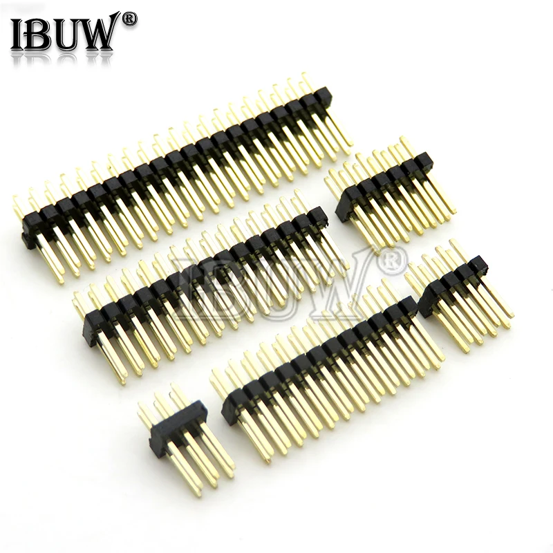 1.27mm 1.27 Dwurzędowe męskie 2 ~ 40P Odłączane złącze płytki PCB Pasek złącza Pinheader 2*3/4/5/6/7/8/10/12/15/20/40p 3-50P