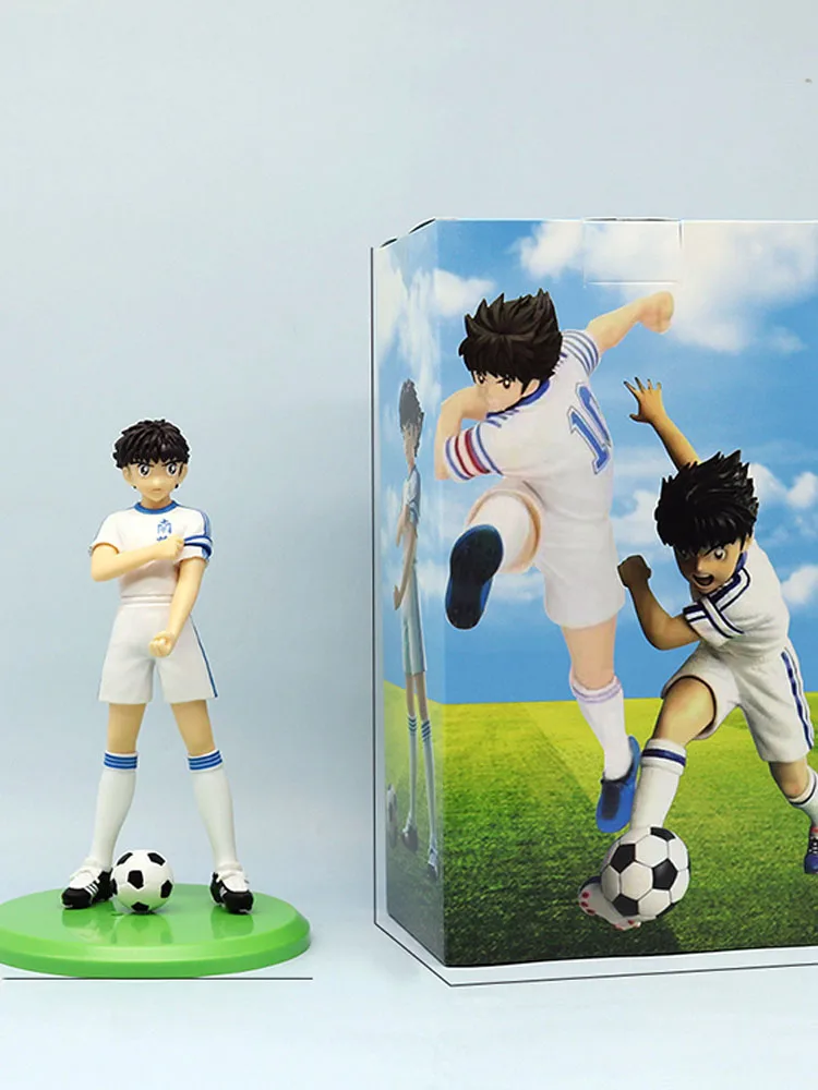 18cm Captain Tsubasa Anime Figure Ozora Tsubasa Action Figures Hyuuga Kojirou/Wakabayashi Genzou Figurine Collection Model Toys