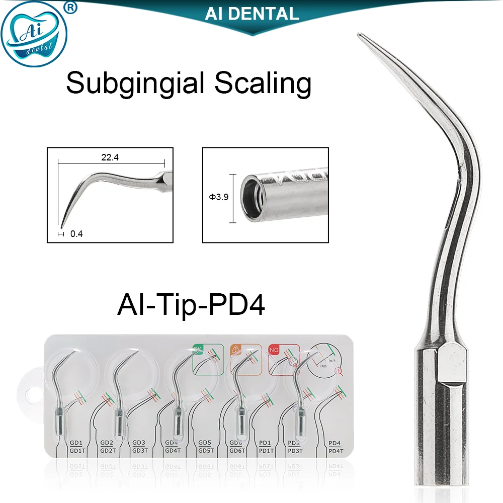 AI Dental Ultrasonic Tips BG-series For Supragingival Scaling/ P-subgingival /E-ED endodontics/ DG-supragingival/PD-subgingival