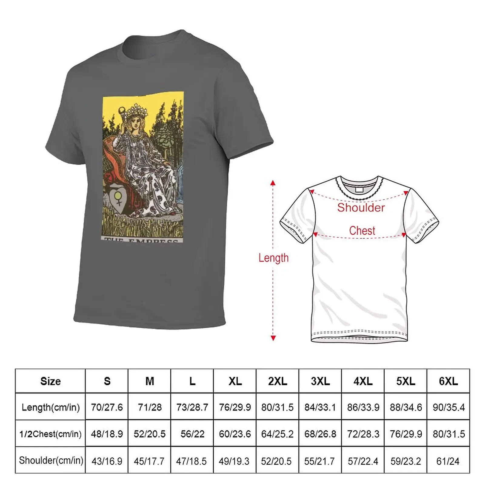 New The Empress Tarot Card Rider Waite Classic T-Shirt T-shirt for a boy Blouse funny t shirts Short sleeve tee mens t shirts