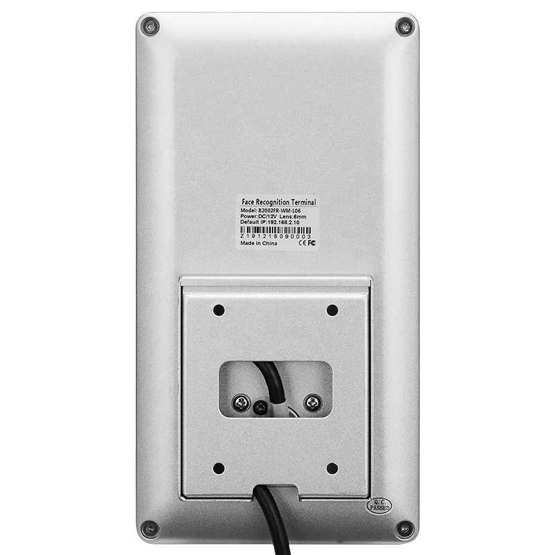 Sistema de control de acceso de entrada de puerta con capacidad facial de 24.000 con software gratuito de protocolo MQTT Dispositivo de reconocimiento facial y tipo de tarjeta