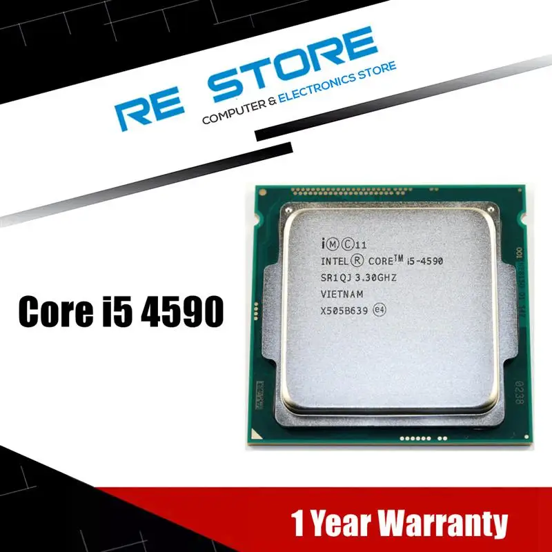 Top Intel Core i5 4590 Processor Quad-Core 3.3GHz L3 6M 84W Socket LGA 1150 Desktop CPU