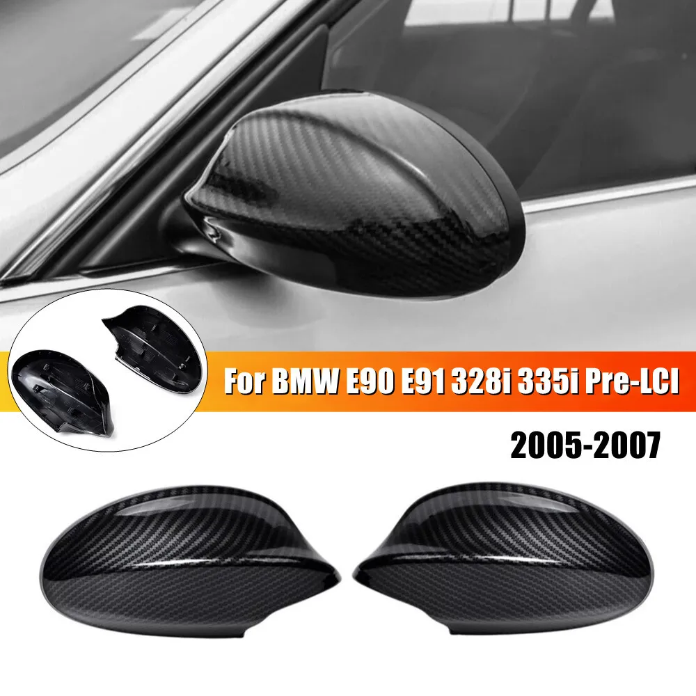 

For 2005 2006 2007 BMW E90 E91 328i 335i Pre-LCI LHD Car Replacement Rearview Side Mirror Cover Wing Cap Door Housing Shell Trim