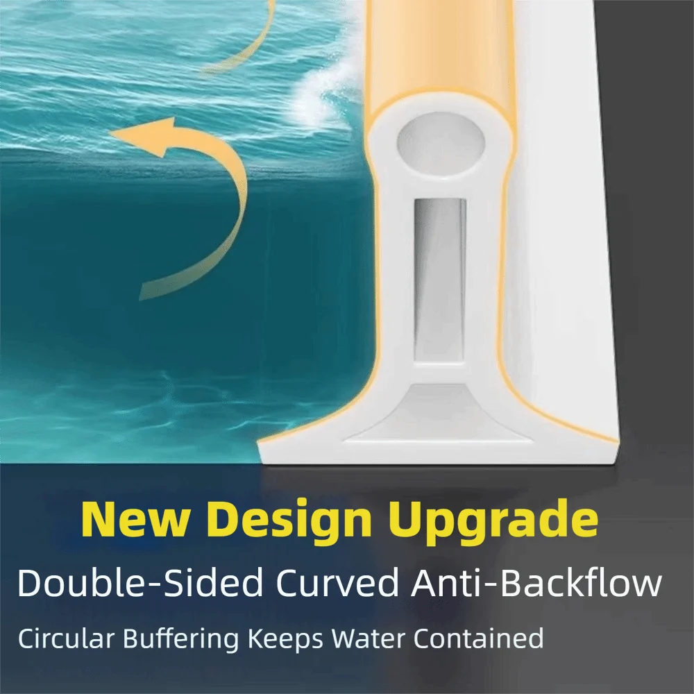 100cm Shower Water Dam Collapsible Design Walk in Curbless Shower Stopper Barrier Wet Dry Separation Water Retention System