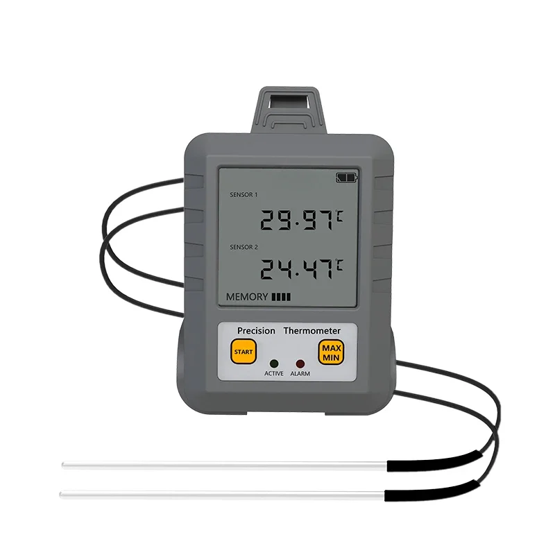 Industrial High Precision Digital Display 2 Channel thermometer Thermistor thermometer