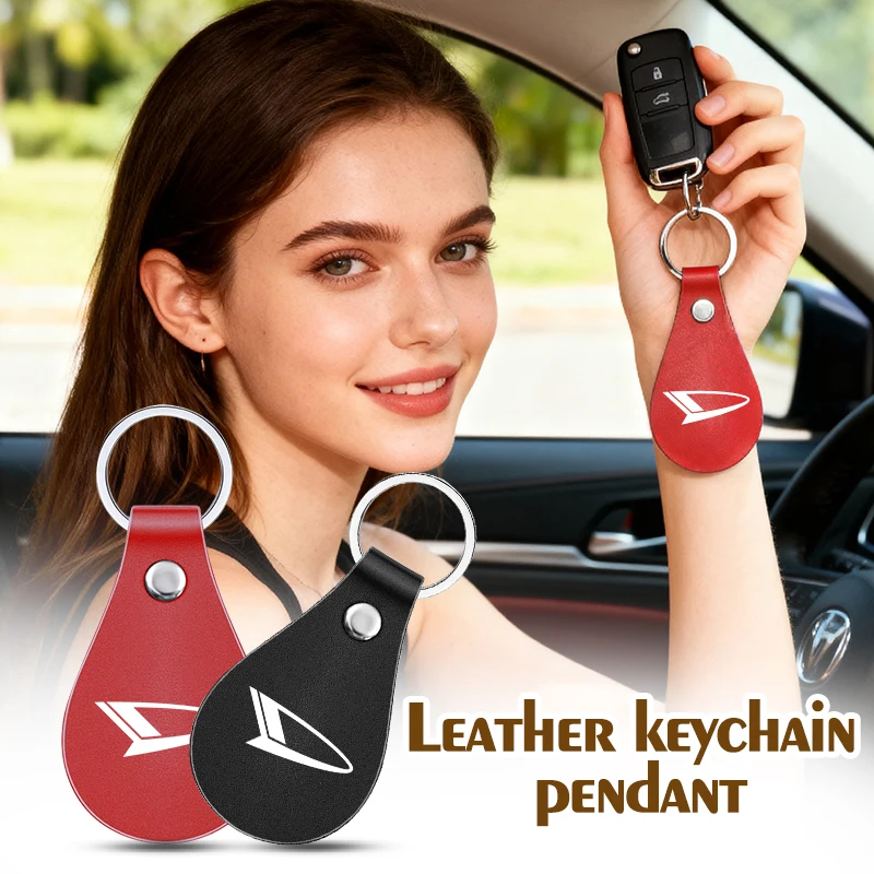 Llavero de Cuero con Hebilla de Herradura para Daihatsu Rocky, Luxio, Move, Terios, YRV, Feroza, Taft, Trevis, YRV