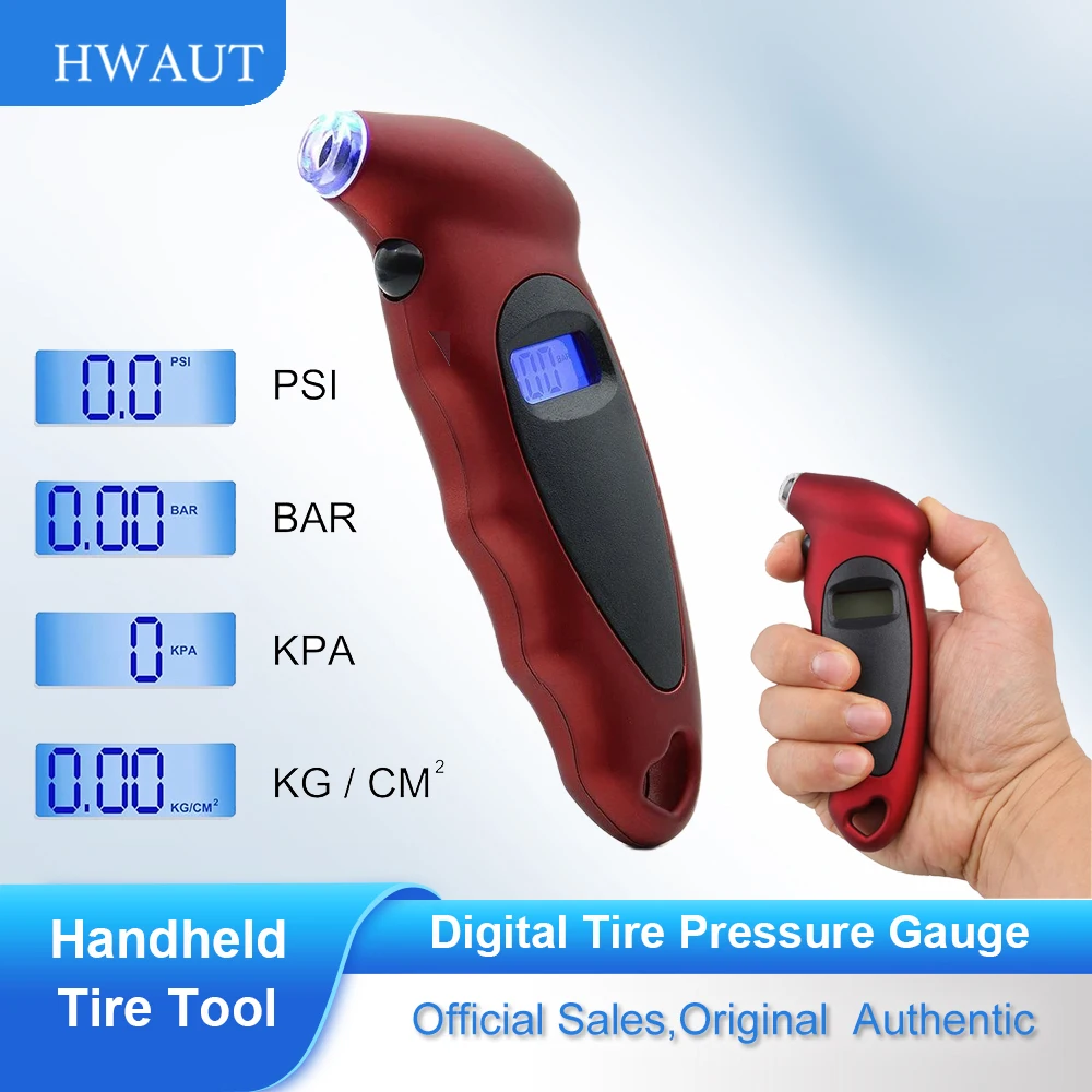 Portable Digital Tire Pressure Gauge 150 PSI 4 Settings for Car Truck Bicycle with Backlit LCD and Non-Slip Grip Car Accessories