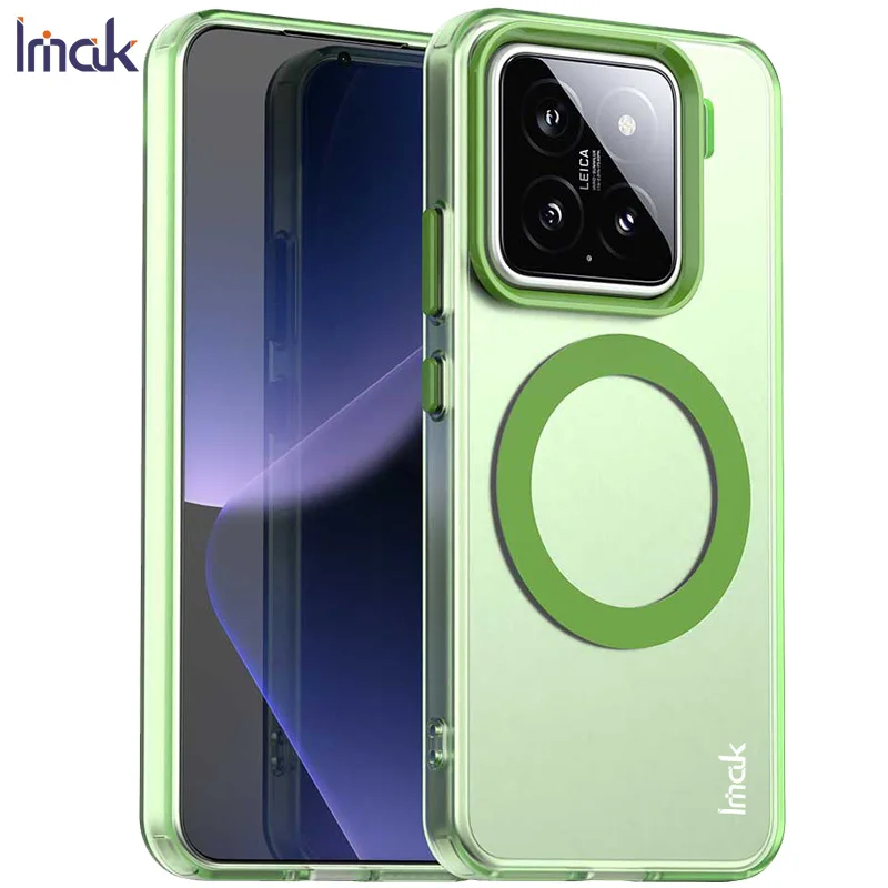 Funda trasera de carga inalámbrica para Xiaomi 15 Pro 5G 2025, Funda dura IMAK Candy a prueba de golpes, Funda magnética para Xiaomi 15 Mi Xiaomi15