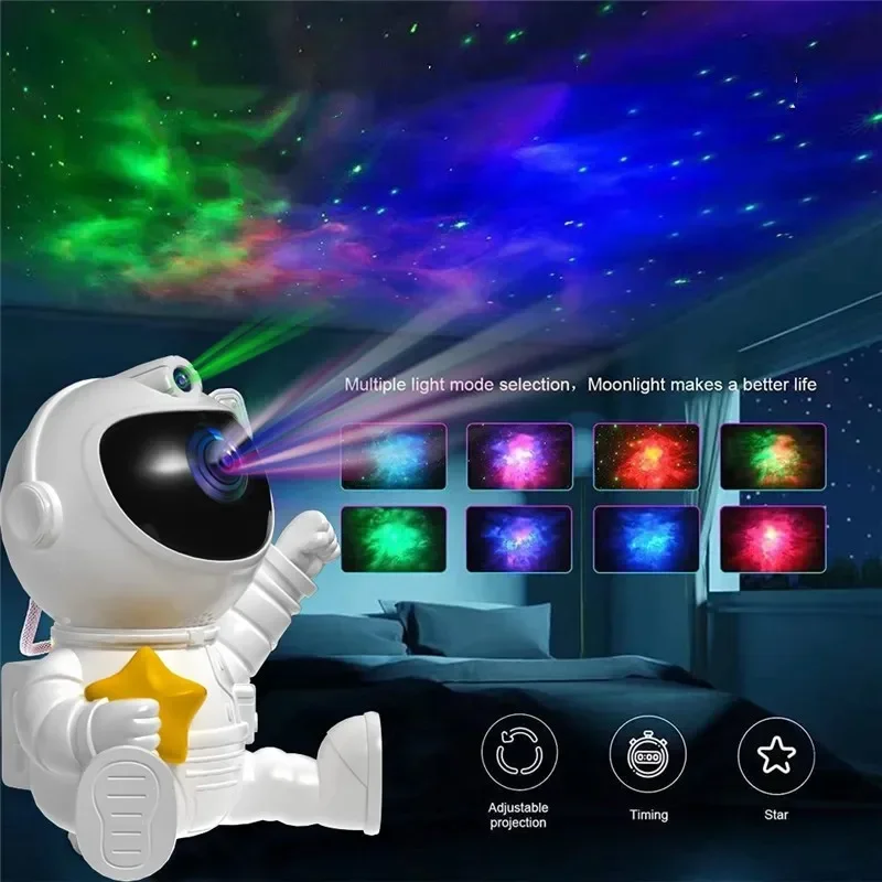 Astronaut Star Sky Projector, 2nd  Projector  Night Light  Baby Nursery  Bedroom Decorative Best Christmas Child