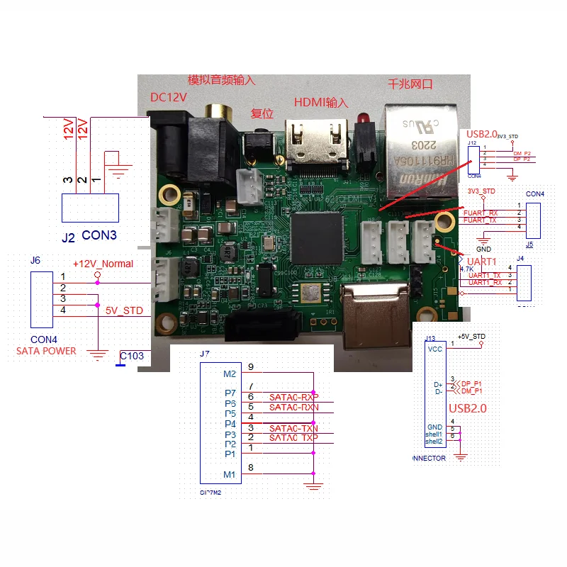 4K H.265/H.264 IP Stream Decoder and USB Files Player HDMI Output By ONVIF RTMP RTSP UDP HTTP Protocol