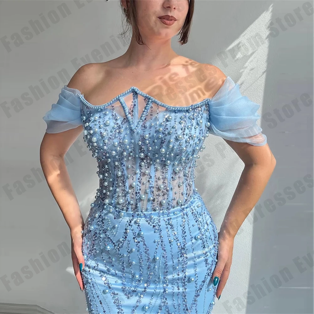 ชุดราตรีหรูหราสำหรับผู้หญิงปี 2026 ทรงเมอร์เมด สำหรับงานกาล่า งานเลี้ยง งานพิเศษ ผ้ากลิตเตอร์ ชุดออกงานพรอม สามารถสั่งตัดได้