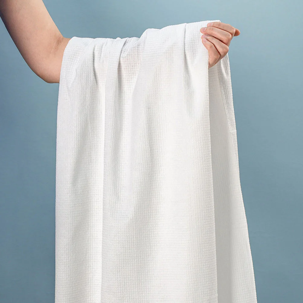 

2Pcs Thickened Disposable Bath Towels Comfortable Practical Bathing Towels Convenient for Home Salon Hotel Disposable Bath Towel