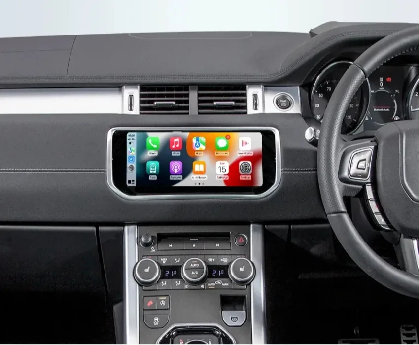 10.25 بوصة أندرويد ستيريو تلقائي لرينج روفر سبورت فوغ إيفوك 2012-2018 Carplay نظام تحديد المواقع الوسائط المتعددة راديو رئيس وحدة DSP MP5