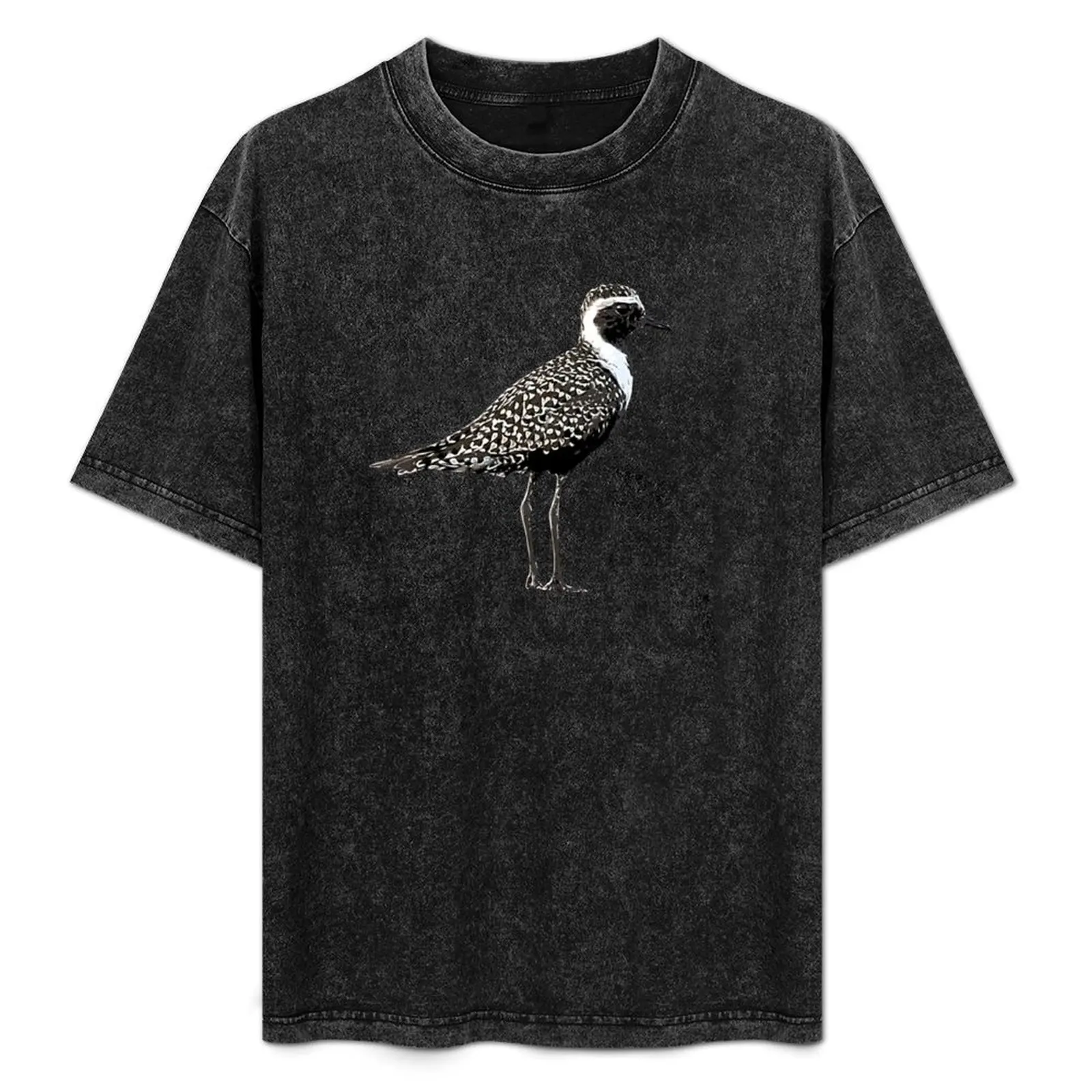 Camiseta con diseño alternativo de American Golden Plover White, camiseta de cuello redondo de talla grande